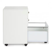 Cajonera de oficina en MDF tres cajones Fresno Blanco NADIR 40x44x h65 cm