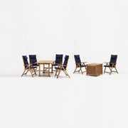 Conjunto de exterior en madera de acacia con cojines