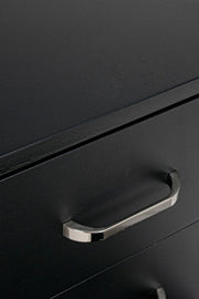 Cajonera de oficina en MDF con tres cajones Negro NADIR 40x44x h65 cm