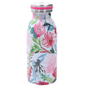 Termo acero redondo flores rosas 0,3L cm6,8x4,8h17,9