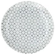 Plato de porcelana Mosaico 26 cm Línea Mediterráneo Multicolor