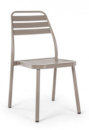 Silla exterior Lennie gris paloma