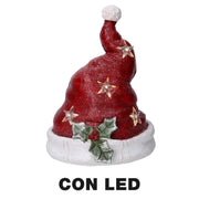 Gorro resina led rojo cm28x26h36,7