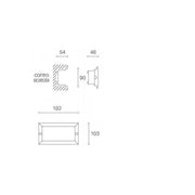 Empotrable abierto 10W Led 4000K línea escape blanco