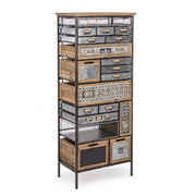 Cajonera acero diecinueve cajones Antracita OFFICINA 59x33,5x h146 cm