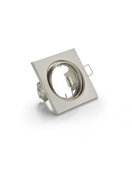 Jura Foco Empotrable Cuadrado 1xGU10 Niquel 8x8 cm Trio Lighting