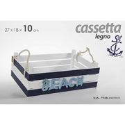 Blue Blue Sailor Wooden Box Restaurants Pub 27 x 18 x 10 H CM CM
