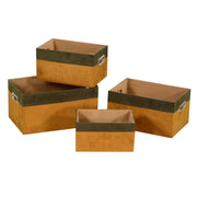 Cajón rectangular tela naranja 1-4 cm39x26h20
