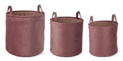 3x Set3 P.Oggetti Terciopelo A Rosa