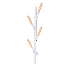 Percha metal blanco 4 plazas cm19x18h63