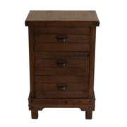 Base Mobile con cajones de nogal de 3 países 50x35xH. 76 cm