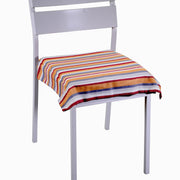 Cojín rayas hilo teñido burdeos cm40x40h4