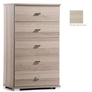 Cajonera mediana con 5 cajones blancos