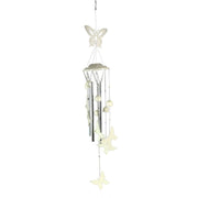 Campana de metal blanco 12x12h88 cm