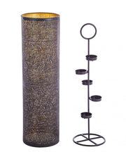 Vela de té 5P Icelyn Negro-Oro