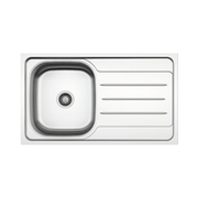 Fregadero de encastre MP861VDX acero 86x50 cm un seno y escurridor derecho