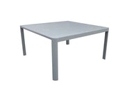 Mesa extensible de aluminio blanco mate Claveland cm97 - 149x149xh75