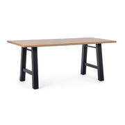 Tavolo Fred Nero 180X90  BZ