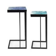 Conjunto de mesas de centro modernas muebles industriales 2 piezas