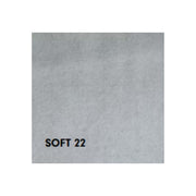 Sofá Levy de 2 plazas en tejido gris con contenedor y cama