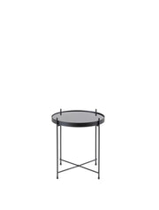 Mesa de metal negro cm 38 x 38 xh 43