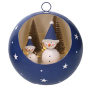 Esfera metálica led azul cm ø22h22