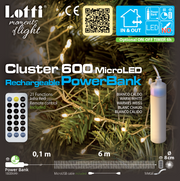 Cluster 6m M-P18 600 MicroLED Telec. Luces navideñas IR 21F