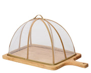 Tabla de cortar de madera de acacia con revestimiento natural