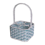 Portabotellas Madeira azul claro 4p cm22x22h15/34