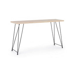 Consola de acero con tapa de madera DISTRICT 140x39x h79 cm