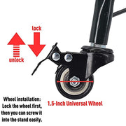 Base de árbol de metal con ruedas cm73