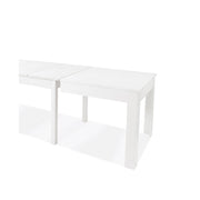 Mesa extensible en melamina fresno blanco 160-320x90 cm