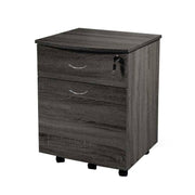 Cofra de cajones de oficina gris con cajones llave y ruedas 42 x 40 x 55 H CM CM