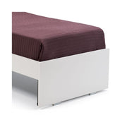Cama doble para dormitorio en fresno blanco cm 200x171xH 98