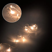 Luz de hilo transparente blanco cálido fuente de alimentación fija 48 led 0,5xh480x1