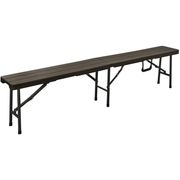 Banco Plegable Acabado Madera Marrón