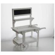 Cartero decorativo blanco para decoraciones de ventanas con pizarra h 143