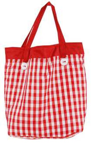 Shopping bag cuadros rojos jm-1678 cm. 40 x 11,5 horas 33