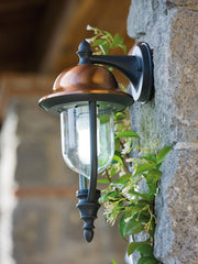 Paletto de Aluminio con Cubierta de Cobre y Difusor Transparente grigiorame