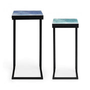 Conjunto de mesas de centro modernas muebles industriales 2 piezas