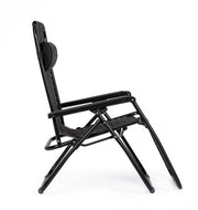 Tumbona Martin negra para exterior