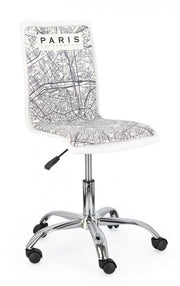 Silla de oficina Young Paris polipiel 42,5 x 40 x 87 cm