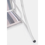 Mecedora tres plazas en acero Ivory GRELY 190x120x h185 cm