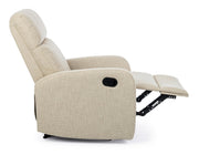 Sillón reclinable manual tejido Iris beige