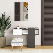 Recibidor Efes blanco antracita con espejo