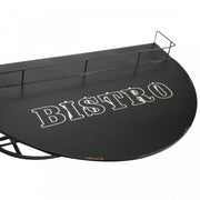 Mesita de pared de metal con estante cm70x47xh40