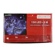 Luz de alambre 150 LED blanco cálido luz fija cm300 al. uso externo fijo