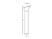 Lámpara exterior de aluminio fundido con difusor opalino - Altura máxima 160mm - IP44 - Potencia máxima 25W grafito