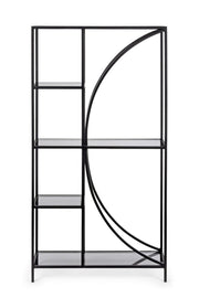 Librería Korvet de 4 pisos de metal negro