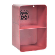 Estanteria bristol metal rojo rectangular 2 estantes cm20x15h30